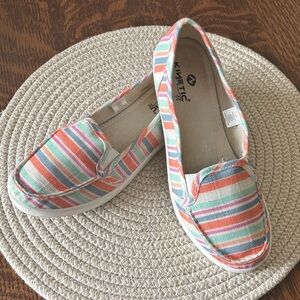 Colorful Striped Slip-On Shoes